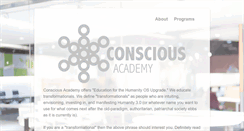 Desktop Screenshot of consciousacademy.com