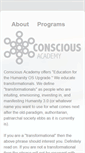 Mobile Screenshot of consciousacademy.com
